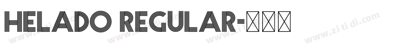 Helado Regular字体转换